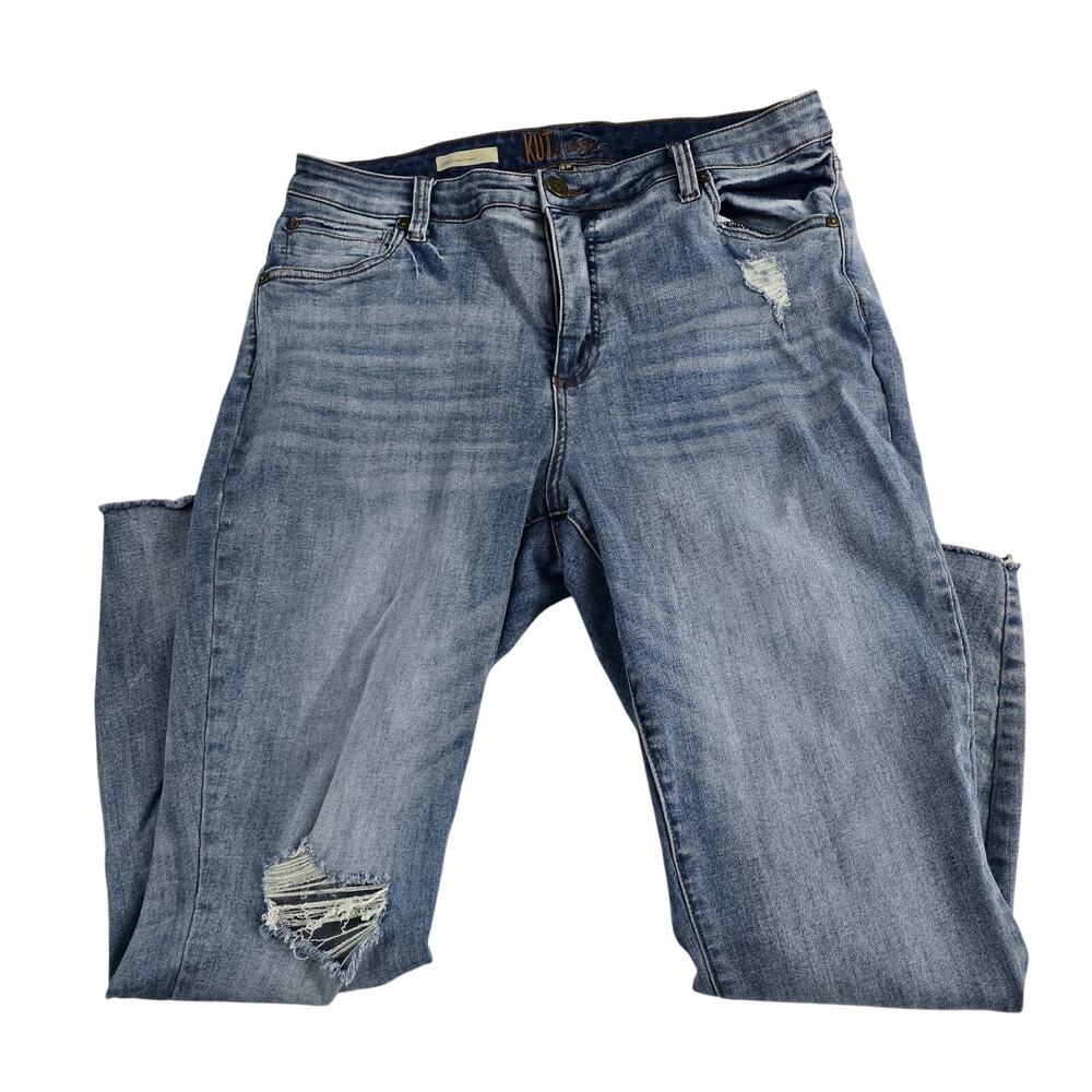 Kut From the Kloth Carlo ankle skinny jeans blue 18W womens 6716